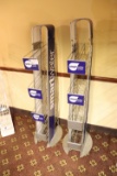 (2) Silver Smartwater Shelves (pool bar)