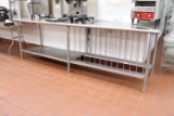 Worktable w/ Shelves Underneath (kitchen)