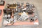 assortment of testing equipment parts