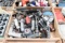 Assortment of pneumatic air tools & attachments