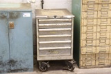 Rolling metal Tool cart