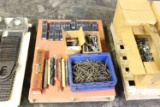 Large assortment of threading dyes, drills