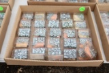 Assortment of nuts, hex nuts, nylon nuts