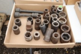 assortment of sockets,  1
