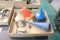 Assortment of Funnels and Oil Cans (basement)