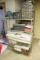 Tools, Cornice Board, & misc. with metal shelf