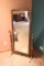 Cheval Style Brass Floor Mirror (main)