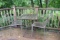 Wrought Iron Table and (2) Chair set