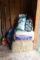 Assortment of Potting Soil, Fertilizer, Straw, and misc.