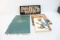 (4) Steinbach   Nutcracker Books and Wooden Steinbach Sign