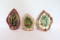 (3) Majolica Leaf plates (upstairs)