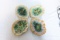 (4) Majolica Leaf Plates (upstairs)