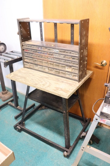 Hardware Storage and movable table (basement)