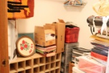 Closet full of assorted office supplies (upstairs)