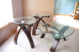 (3) glass topped side tables (main)