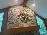 decorative metal art mantle piece