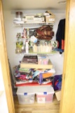 Complete Closet with contents (basement)