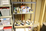 Assortment of spray and cleaning supplies ( basement)
