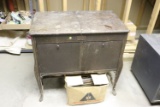record player with records ( basement)