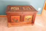 Antique Poplar Blanket Chest