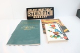 (4) Steinbach   Nutcracker Books and Wooden Steinbach Sign