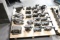 Assortment of steady rests, centers, & misc.