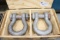 (2) Crosby G-2130 anchor shackle