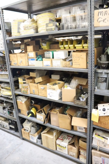 Assortment of pneumatic coil hose, clamps, conduit accessories, & misc.