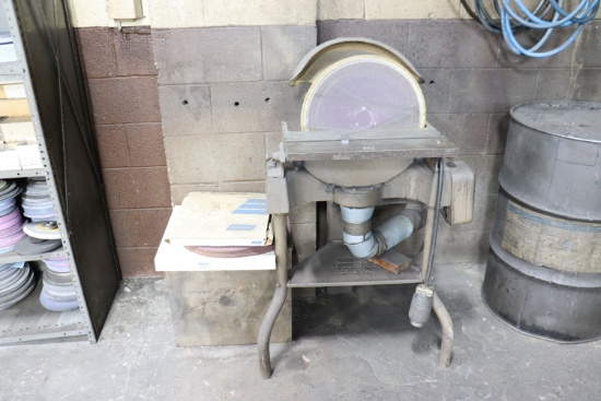 Wonder Grinder Company disc sander w/ discs