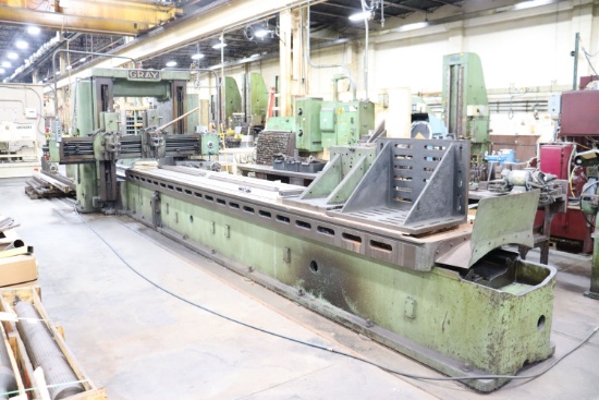 Gray planer mill, pendant control, 44" under rail,