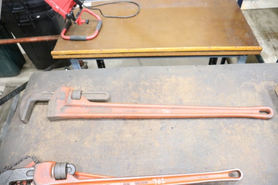 Ridgid pipe wrench, 48"