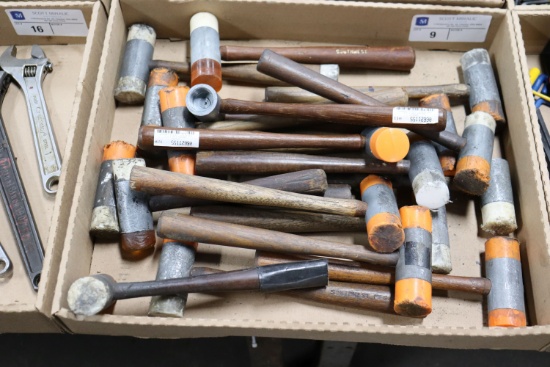 Assortment of plastic faced mallets