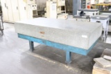 Granite surface plate on stand