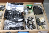 Assortment of dial indicators, foot pedals,