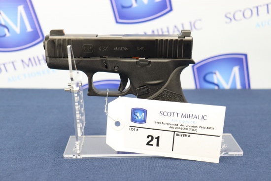 Glock Model 43X, cal. 9MM