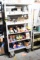 Metal shelving with casters