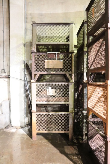 (4) Industrial steel crate