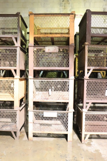 (4) Industrial steel crate