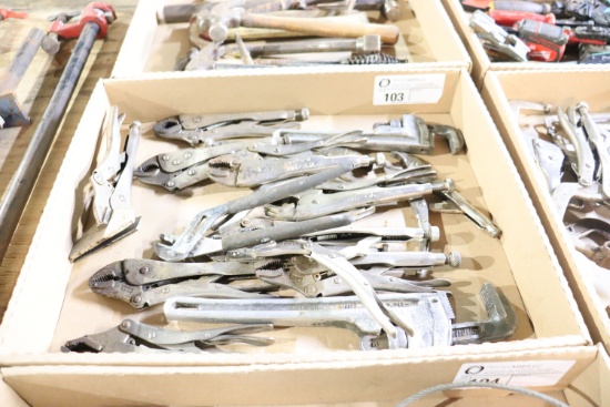 Assortment of vise grips