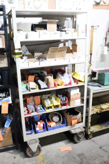Metal shelving with casters