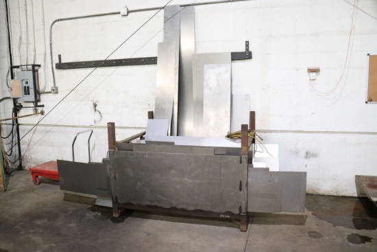 Assortment of sheet metal w/ rack