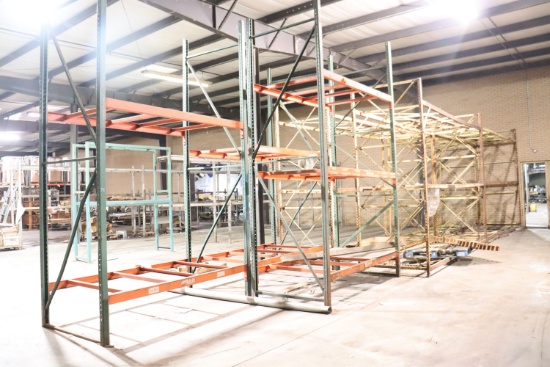 (7) sections of Industrial Racking