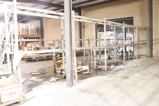 (9) sections of Industrial Racking