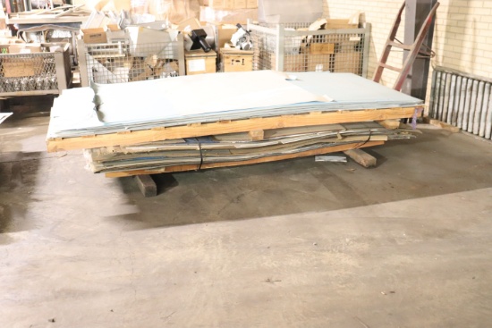 Assortment of steel sheeting