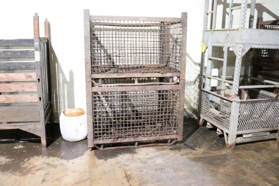 (2) Industrial steel crate