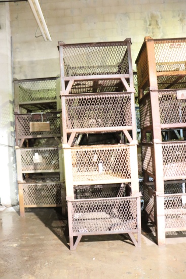 (4) Industrial steel crate