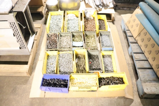 assortment of nuts, bolts, washer