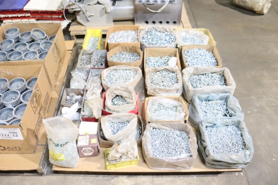 assembly of nuts, bolts, washers