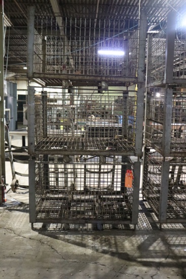 (3) stackable parts baskets