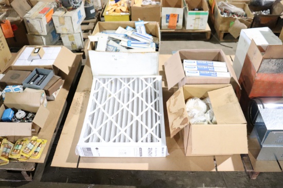 Assortment of filters, thermometers, & misc.